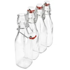 4er Set Glasflaschen Serie Swing Mit Bügelverschluss 0,25 Liter -Ausgewählte Geschirrgeschäfte 1606ce59 bad2 4871 942e 3a6870515add