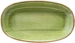 6 X Aura Therapy Gourmet Platte Oval 34x19cm * - Bonna Premium Porcelain