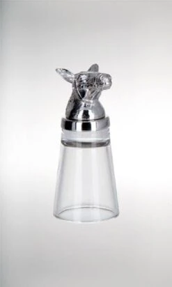 Schnapsglas Pferd H 10,5 Cm D 4,5 Cm, 4 Cl Edelstahl