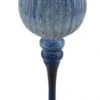NEU Glaskelch, Blau / Silber, Ø 13 Cm / Höhe: 30 Cm, "Germany", Handgefertigt