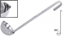 2x Contacto Dressinglöffel, Fugenlos, Edelstahl, Durchmesser: 4,5 Cm, Stiellänge: 22 Cm