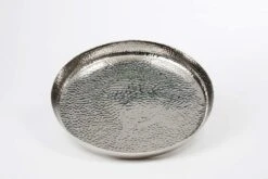 Tablett Rund, Verziert, Mittel Höhe 4,0 Cm Ø 45,0 Cm Aluminium Vernickelt -Ausgewählte Geschirrgeschäfte 29d4eb02 4804 4bd9 aaac 5fffd82a25b3