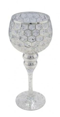 NEU Glaskelch, Blau / Silber, Ø 13 Cm / Höhe: 30 Cm, "Germany", Handgefertigt -Ausgewählte Geschirrgeschäfte 2d035022 52ac 4183 aae7 e79dc3a8af03 1