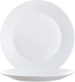 6er Set Dessertteller Flach Palazzo 19cm - Kuchenteller / Frühstücksteller Aus Weißem Porzellan Mit Dekor-Kreisen In Grau Und Dunkelrot -Ausgewählte Geschirrgeschäfte 385f8a87 260e 46dd a9f6 8e54170d3b2d 1