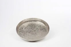 Tablett Rund, Guillochiert, Mittel Höhe 4,0 Cm Ø 46,0 Cm Aluminium Vernickelt -Ausgewählte Geschirrgeschäfte 3fe0cc30 56b4 445a 956c 9c16d10ef804 1