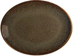 6 X Ore Tierra Moove Platte Oval 36x28cm * - Bonna Premium Porcelain