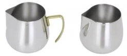 3x Contacto Sahnegießer/ Milchkännchen. Edelstahl. Volumen: 0.15 L. Ø: 6.5 Cm. Höhe: 6.5 Cm