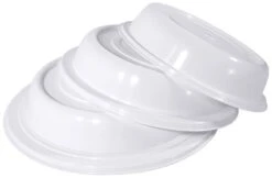 Contacto Tellerglocke, Weiß 26,5 Cm