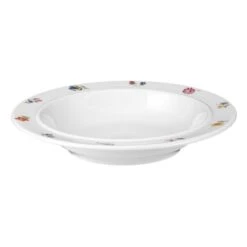 6 X Seltmann Teller Tief 23 Cm, Form: Vitalis, Dekor: 54241 Streublume