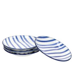 4er Set Schale Flach 10cm Streifen Seaside - Ritzenhoff 270280