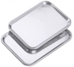 2x Ausstelltablett Aus Edelstahl 18/10, Hochglänzend, Mit Gebogenem Rand -Ausgewählte Geschirrgeschäfte 743b6ff4 67f5 4891 bba6 ff1b91f3fc07 1