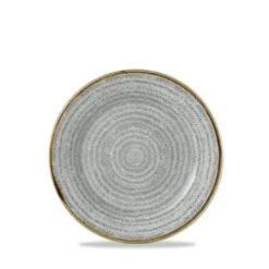 12 X Teller Flach 17cm STUDIO PRINTS HOMESPUN Stone Grey