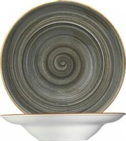 6x Pastateller Geschirr Tief 27cm 45cl Anthrazitgrau Creme Rund Porzellan Bonna Aura Space Gourmet Kantenschutz -Ausgewählte Geschirrgeschäfte c210c51e 64d2 45c5 8444 0003a51eac54 1