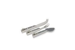 Käse-Besteck 3-teilig Länge: Messer 19,5cm, Gabel & Parmesanbrecher Je 17 Cm Versilbert