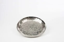 Tablett Rund, Guillochiert, Mittel Höhe 4,0 Cm Ø 46,0 Cm Aluminium Vernickelt -Ausgewählte Geschirrgeschäfte d369b71d 0ae0 4ffa 9e8d 53a4c57b32df 2