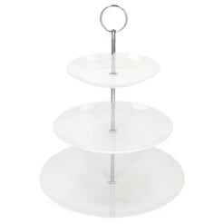 Etagere Porzellan Weiß Rund - 24302284