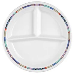 2 X Seltmann V219 IM_Platte Rund 3 Tlg. 25,5 Cm, Form: Vitalis, Dekor: 30770 Portofino