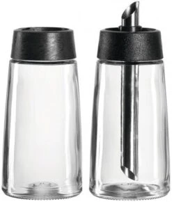 3x Leonardo 2-tlg. Hampton Milch- Und Zucker Set Farbe: Schwarz/transparent,