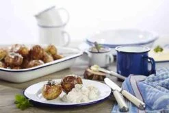 APS Teller/Speiseteller/Deko-Teller/Emaille-Teller, Flach -ENAMELWARE-Ø 20 Cm, H: 2 Cm -Ausgewählte Geschirrgeschäfte ee6279a4 f0ab 475f b94d c6612566f034